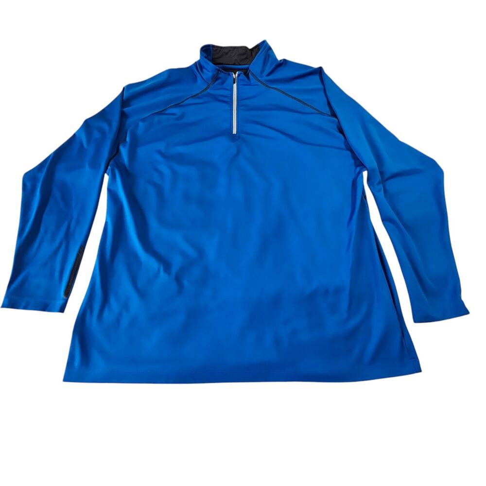 Sun Mountain Thermal Wear 1/4 Zip Pullover Size XXL Blue "NRCC" Long Sleeve Blue